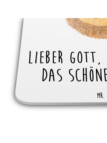 Mr. & Mrs. Panda Untersetzer Igel Beten mit Spruch in Weiß