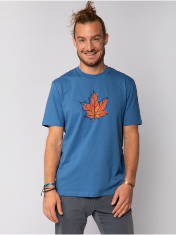 wat? Apparel T-Shirt Herbst in Bright Blue