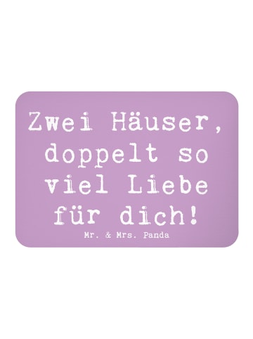Mr. & Mrs. Panda Rechteckmagnet Spruch Trennung von den Eltern m... in Lavendeltraum