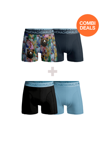 Muchachomalo 4er-Set: Boxershort in Mehrfarbig - für Herren
