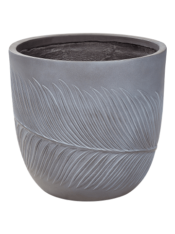 Beliani Outdoor Blumentopf FTERO in Grau - (W) 42 x (H) 40 x (L) 42 cm
