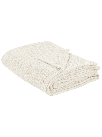 Beliani Tagesdecke CHAGYL in Beige - (W) 150 x (H) 1.25 x (L) 200 cm