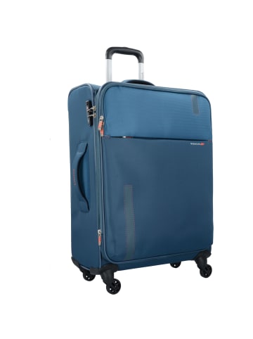 Roncato Speed 4 Rollen Trolley L 78 cm mit Dehnfalte blu