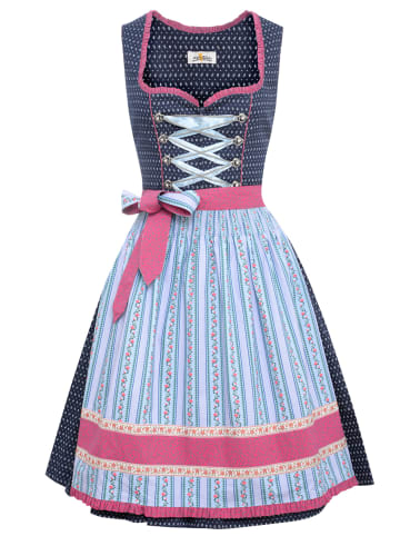 Almsach Midi Dirndl in Dunkelblau