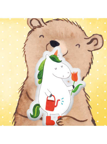 Mr. & Mrs. Panda Kuschelkissen Einhorn Gärtner ohne Spruch in Weiß