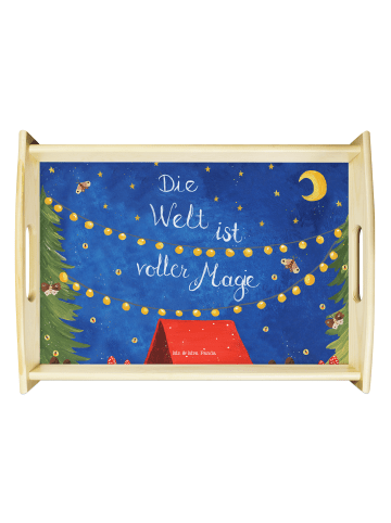 Mr. & Mrs. Panda Dekotablett Die Welt ist voller Magie mit Spruch in Bunt