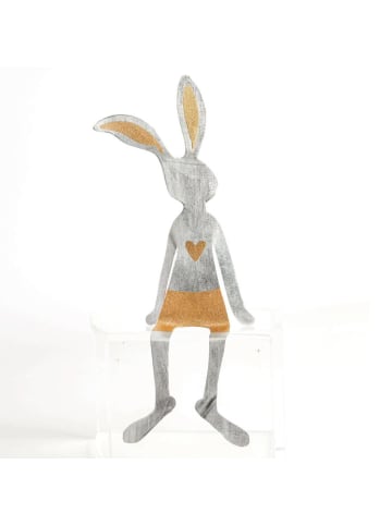 Good old friends Kantenhocker Hase - Herz in Silber | Gold