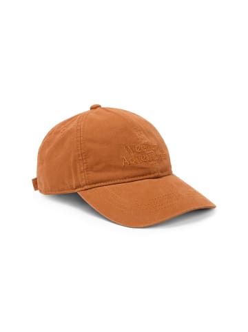 Camel Active Cap aus Baumwolle mit Schriftzug in Orange