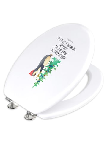 Mr. & Mrs. Panda Klo-Deckel Pinguin Weihnachtsbaum mit Spruch in Weiß