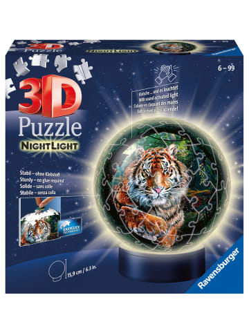 Ravensburger Ravensburger 3D Puzzle 11248 - Nachtlicht Puzzle-Ball Raubkatzen - 72 Teile -...