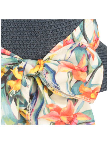 BREITER Strohhut in blau