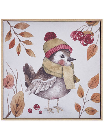 Beliani Canvas CASTRO in Bunt - (W) 63 x (H) 63 x (L) 5 cm