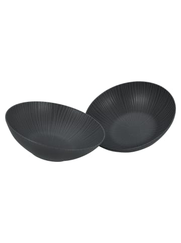 CreaTable Salatschüssel  Set in Schwarz in Schwarz
