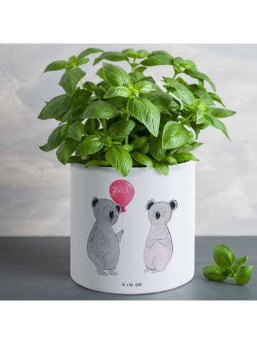 Mr. & Mrs. Panda Pflanzenkübel groß Koala Luftballon ohne Spruch in Weiß