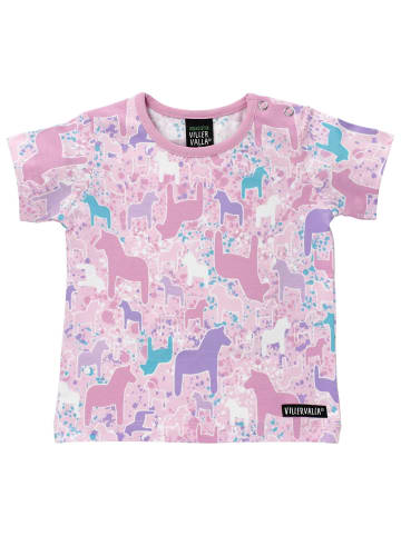 Villervalla Shirt Kurzarm Dala LGT Bloom in rosa