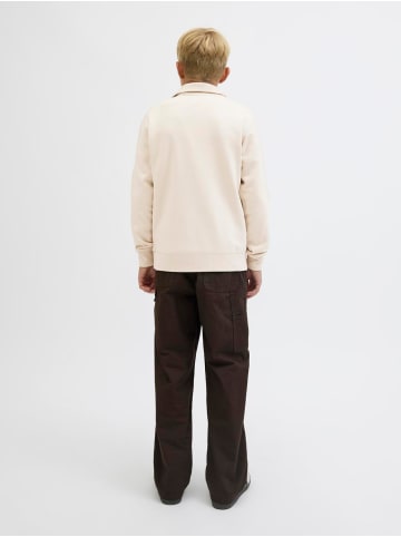 JACK & JONES Junior Sweatshirt Jjesoho Quarter-Zip in moonbeam