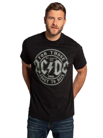 JP1880 Kurzarm T-Shirt in klassisch schwarz