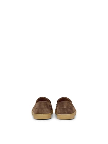 Marc O'Polo Slipper Model Karo in Dark Taupe