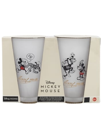 Disney Mickey Mouse Vintage Gläser Set 2-teilig 490ml Disney Trinkgläser