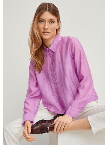 comma Bluse langarm in Pink-lila
