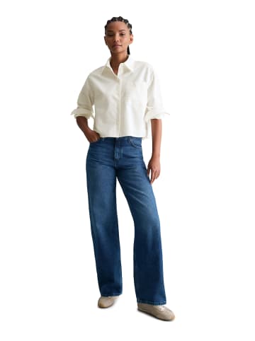 Marc O'Polo DENIM Oxford-Bluse cropped in Silky White