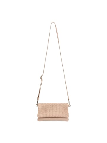 FREDs BRUDER Weave Harmony Clutch Tasche Leder 22 cm in stone