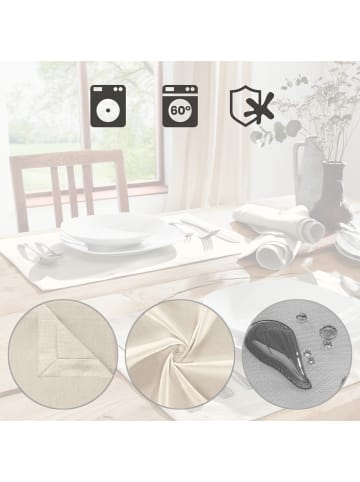 Erwin Müller Tischset 2er-Pack Madrid in sand