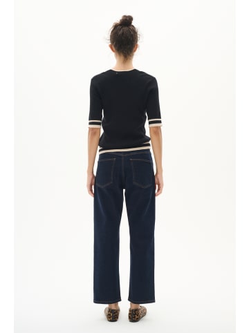 InWear Strickpullover LeenahIW Tight fit in Black/Haze Melange