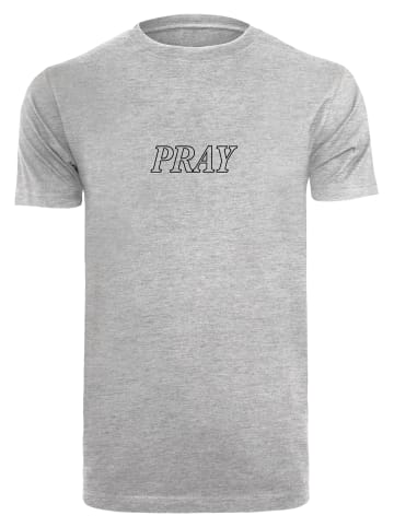 Mister Tee Mister Tee Herren Pray Hands Tee in heather grey