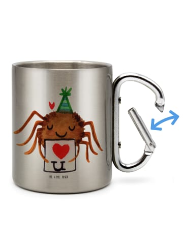 Mr. & Mrs. Panda Thermobecher Spinne Agathe Brief ohne Spruch in Silber