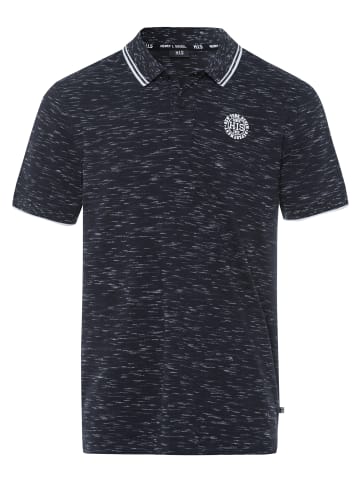 H.I.S. Poloshirt in anthrazit meliert