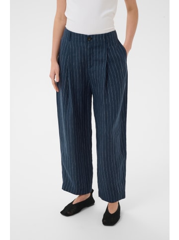 PART TWO Casual Hose NettasPW Contemporary fit in Blue Nights Pinstripe