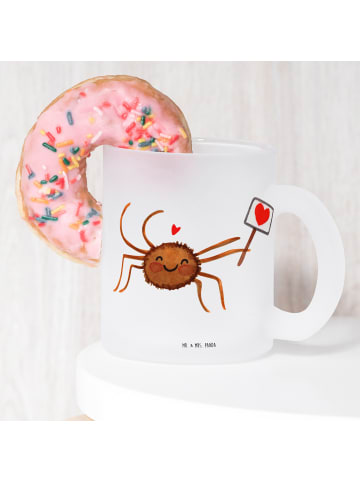 Mr. & Mrs. Panda Becher Spinne Agathe Motivation ohne Spruch in Transparent