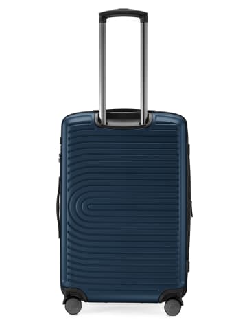 Hauptstadtkoffer Mitte - Mittelgroßer Koffer Trolley Reisekoffer TSA, 68cm, 4 Rollen, 88 L in Dunkelblau