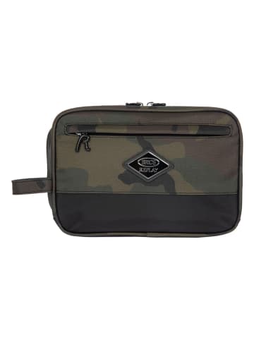 BRIC`s Replay Camouflage Kulturbeutel 25 cm in green camou