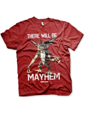 Gremlins T-Shirt "There Will Be Mayhem T-Shirt" in Rot