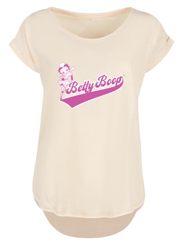 F4NT4STIC Long Cut T-Shirt Betty Boop Baseball in Whitesand