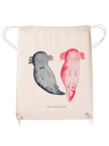Mr. & Mrs. Panda Sportbeutel Axolotl Freundin ohne Spruch in Creme