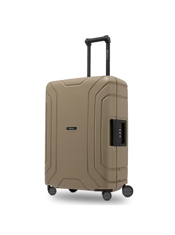 Redolz Essentials 15 4-Rollen Trolley 65 cm mit Dreipunkt-Verschluss cool beige