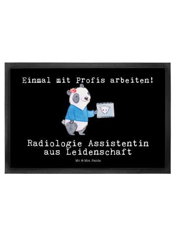Mr. & Mrs. Panda Fußmatte Radiologie Assistentin Leidenschaft mi... in Schwarz