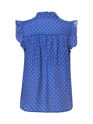 Marie Lund Bluse in blau weiß