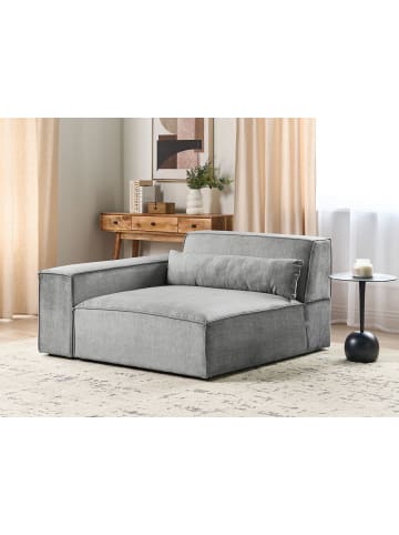 Beliani Sofaelement HELLNAR in Grau - (W) 131 x (H) 70 x (L) 126 cm