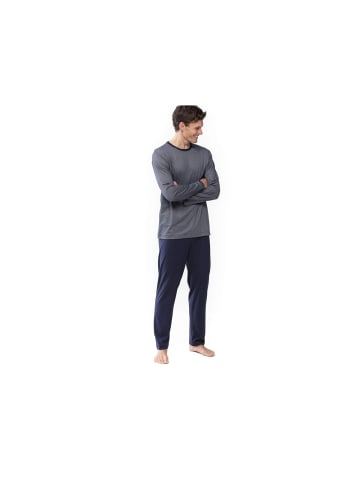 Mey Pyjama lang für Herren in blau in blau
