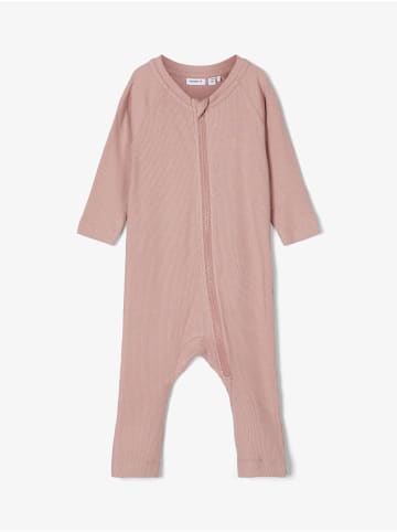name it Mädchen Strampler mit Zipper ohne Fuß in Rosa