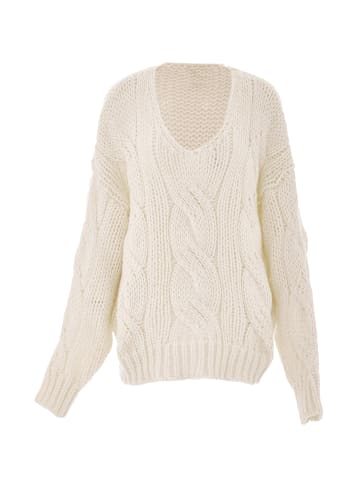 ebeeza Strickpullover in Wollweiss