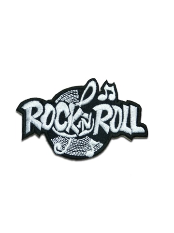 Catch the Patch Rock N Roll BikerApplikation Bügelbild inSchwarz