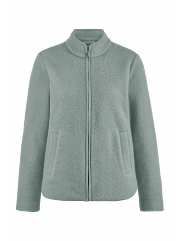 Hessnatur Wollfleece Jacke in mattgrün