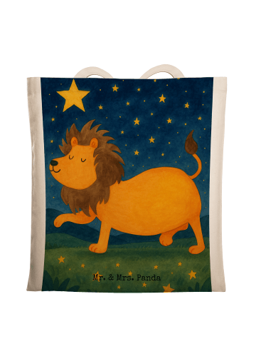 Mr. & Mrs. Panda Laptoptasche Sternzeichen Löwe Design ohne Spruch in Weiß