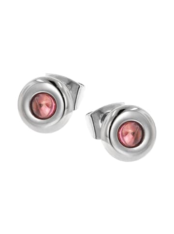 Boccia Damen-Ohrstecker Titan mit Turmalin Rosa Pink