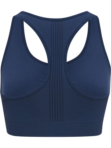Hummel Hummel Top Hmlmt Yoga Damen Dehnbarem Atmungsaktiv Schnelltrocknend Nahtlosen in INSIGNIA BLUE